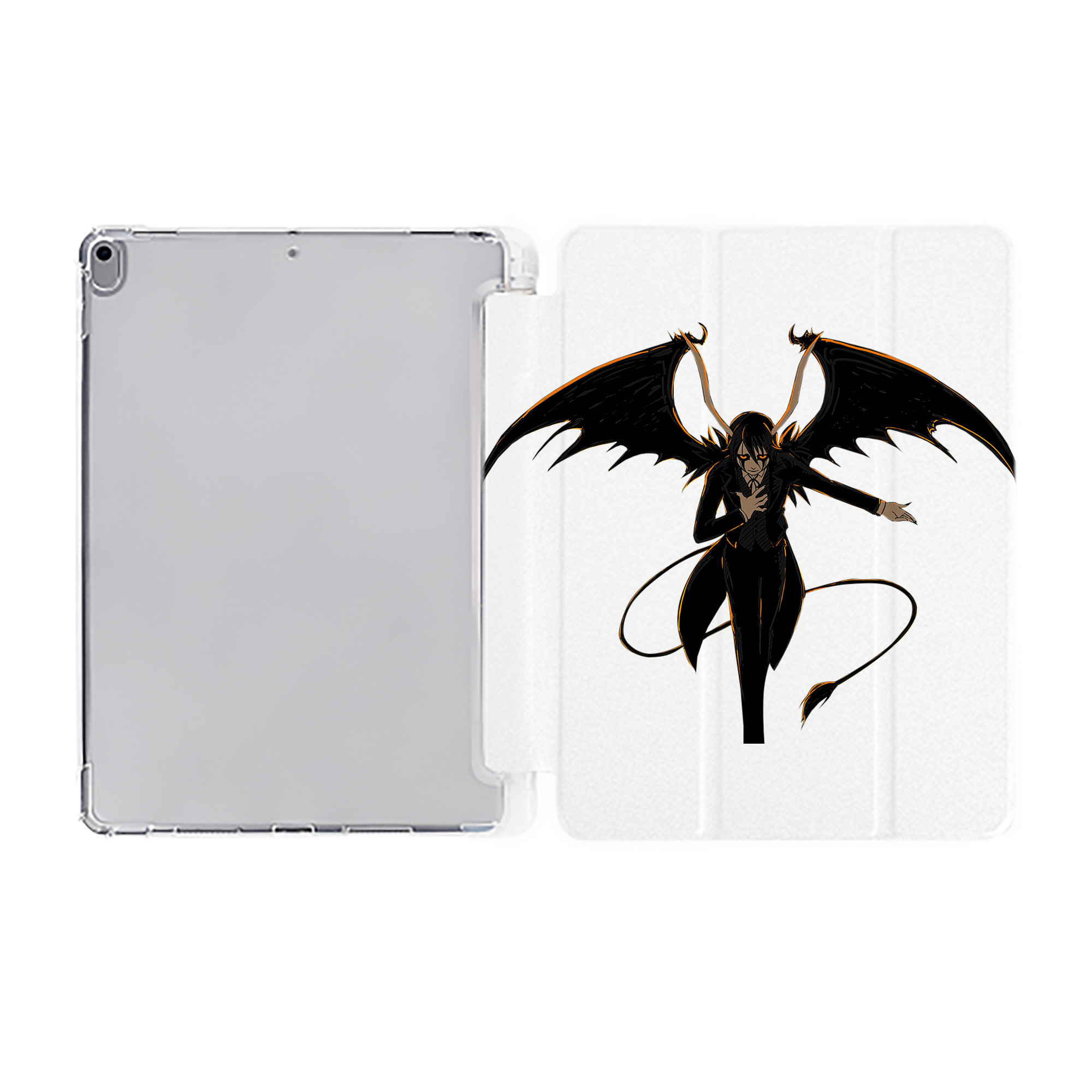 （画像用） ブリーチ ウルキオラ·シファー BLEACH Ulquiorra cifer IPad ケース ペン収納付き 三つ折りスタンド PUレザー×シリコン 対応機種9.5/10.5/10.9インチ